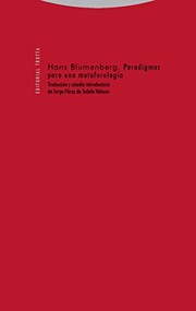 Portada de Paradigmas para una metaforologia. 2 ed