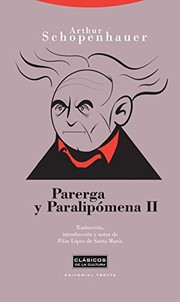 Portada de Parerga y paralipomena ii