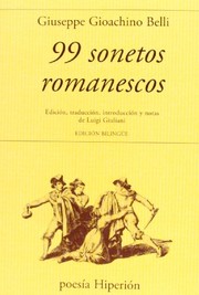 Portada de 99 sonetos romanesco