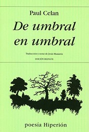 Portada de De umbral en umbral