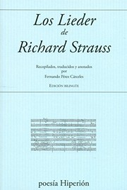 Portada de Lieder de Richard Strauss