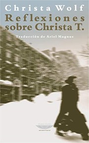 Portada de Reflexiones sobre Christa T.