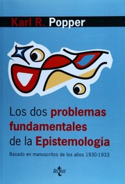 Portada de Dos problemas fundamentales de la epistemologia los