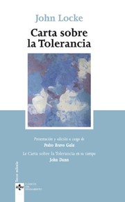 Portada de Carta sobre la tolerancia