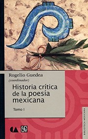 Portada de Historia critica de la poesia mexicana i