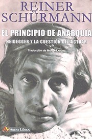 Portada de El principio de anarquia