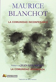 Portada de La comunidad inconfesable