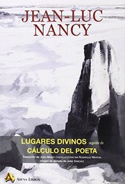 Portada de Lugares divinos, seguidos de calculo del poeta
