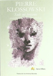Portada de Sade,mi projimo