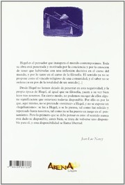 Portada de Hegel.la inquietud de lo negativo