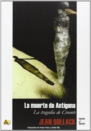 Portada de La muerte de antigona