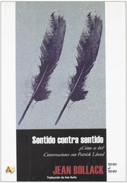 Portada de Sentido contra sentido