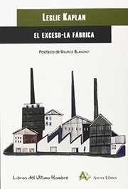 Portada de El exceso; la fabrica