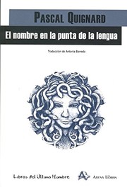 Portada de El nombre en la punta de la lengua