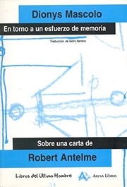 Portada de En torno a un esfuerzo de memoria