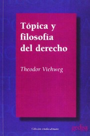 Portada de Topica y filosofia del derecho