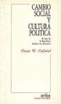 Portada de Cambio social y cultura politica