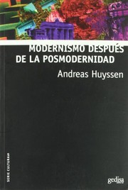 Portada de Modernismo despues de la posmodernidad