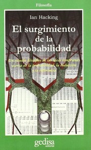 Portada de El surgimiento de la probabilidad