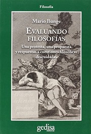 Portada de Evaluando filosofias