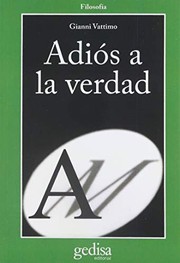 Portada de Adios a la verdad