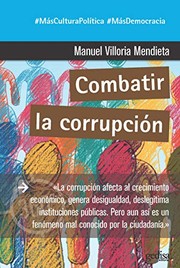 Portada de Combatir la corrupcion