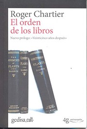 Portada de El orden de los libros