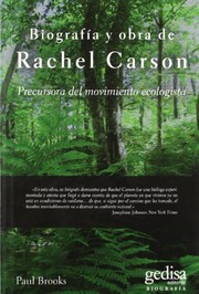 Portada de Biografia y obra de rachel carson