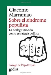 Portada de Sobre el sindrome populista
