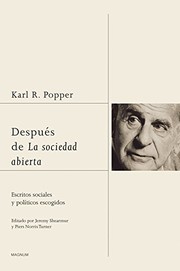 Portada de Despues de La sociedad abierta
