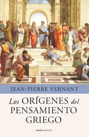 Portada de Los origenes del pensamiento griego