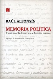 Portada de Memoria politica