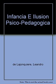 Portada de Infancia e ilusiOn (psico)PedagOgica