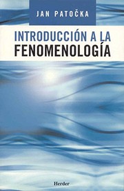 Portada de Introduccion a la fenomenologia