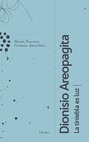 Portada de Dionisio areopagita, la tiniebla es luz