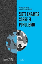Portada de Siete ensayos sobre el populismo
