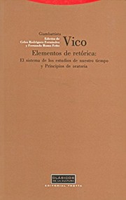 Portada de Elementos de retorica