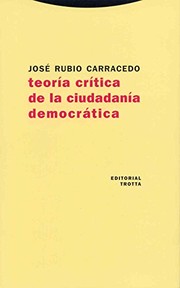 Portada de Teoria critica de la ciudadania democratica
