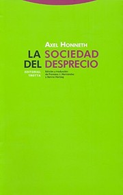 Portada de La sociedad del desprecio