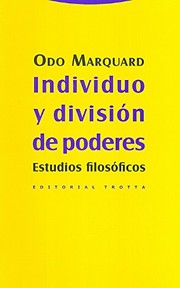 Portada de Individuo y division de poderes