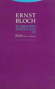 Portada de El principio esperanza iii