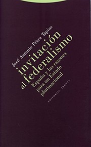 Portada de Invitacion al federalismo
