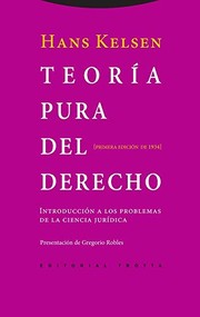 Portada de Teoria pura del derecho