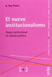 Portada de El nuevo institucionalismo