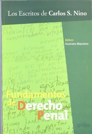 Portada de Fundamentos de derecho penal