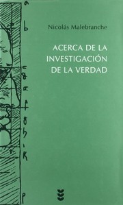 Portada de Acerca de la investigacion de la verdad