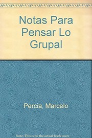 Portada de Notas para pensar lo grupal