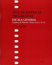 Portada de Test de matrices progresivas. escala general