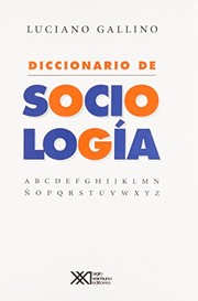 Portada de Diccionario de sociologia