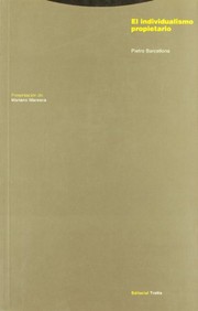 Portada de Individualismo propietario, el
